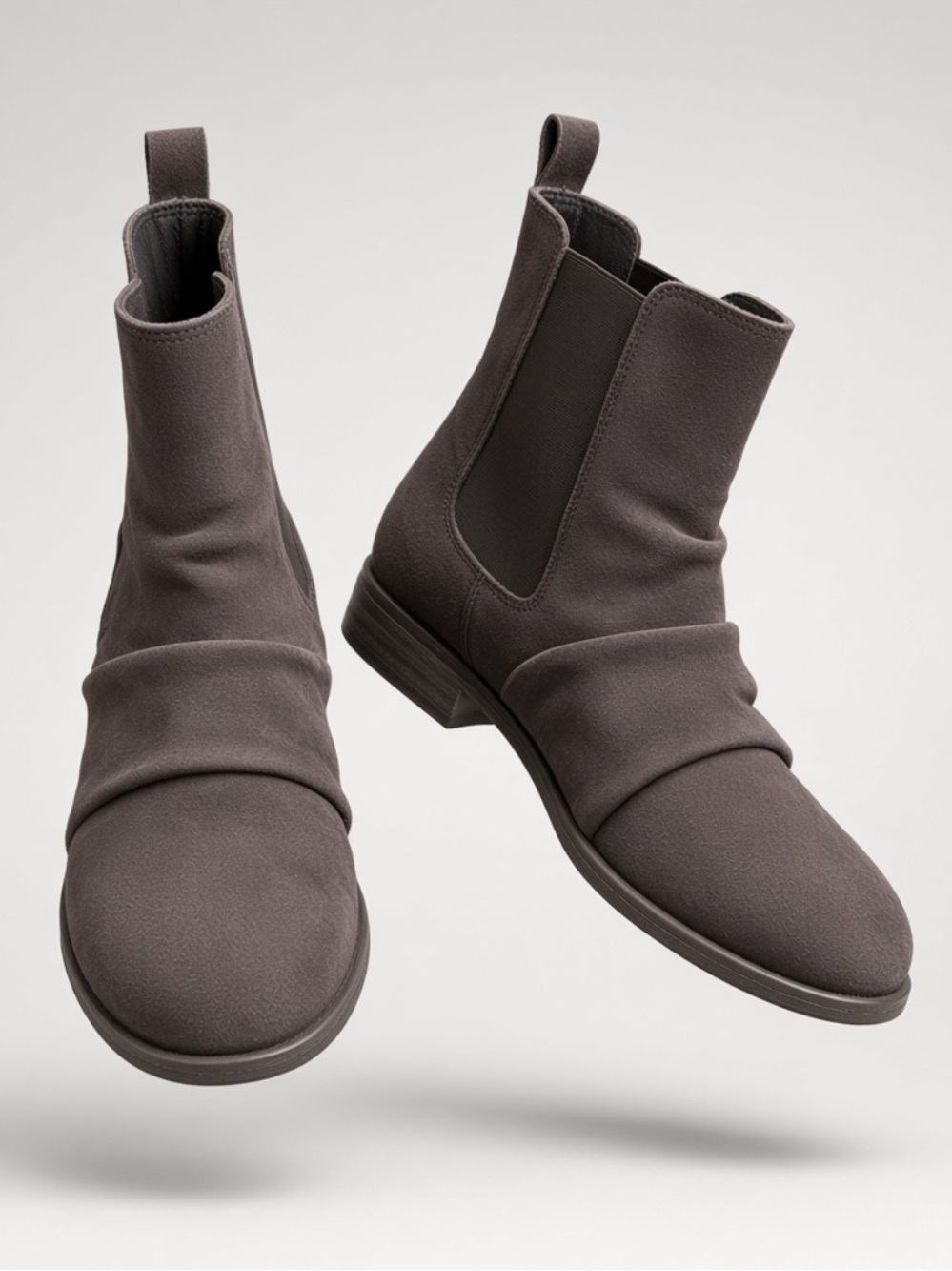 Miz Mooz Lissie suede Chelsea boots in charcoal grey